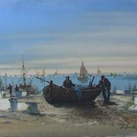 Dipinto paesaggio marino