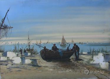 Dipinto paesaggio marino