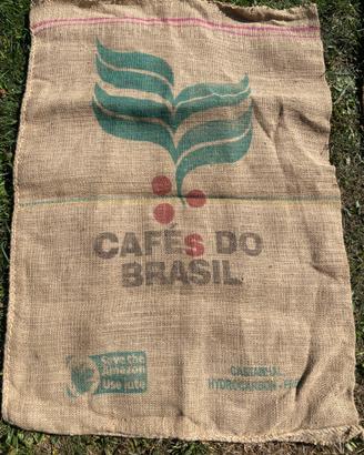 Sacchi di juta vintage anni ’60–70 caffè do brasil