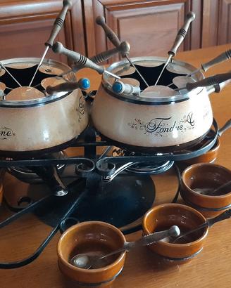 Set per fondue bourguignonne e fondure chinoise