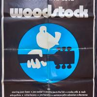 WOODSTOCK 1970 MANIFESTO CINEMA ORIGINALE