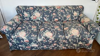 Divano 220cm + 2 poltrone - Stile floreale