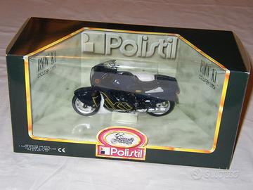 BMW K1 BLU MOTO POLISTIL SCALA 1:15 TOP MINT/BOX