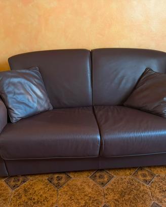 DIVANO LETTO IN PELLE MISURA 180