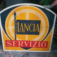 Insegna rarissima, Lancia vintage '50, automobilia