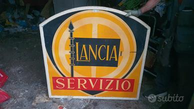 Insegna rarissima, Lancia vintage '50, automobilia