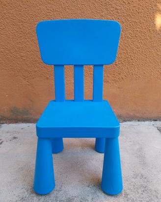 Sedia bambini mammut rossa e blu