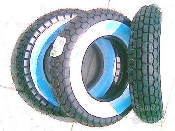 Gomme Striscia Fascia Bianca Bianche 3.50-8 Vespa