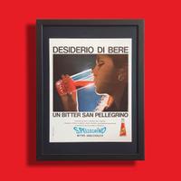Pubblicità originale poster vintage San Pellegrino