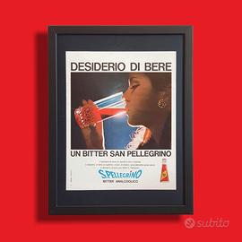Pubblicità originale poster vintage San Pellegrino