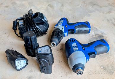 Trapano + avvitatore a batteria 12V