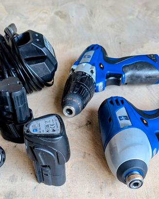 Trapano + avvitatore a batteria 12V