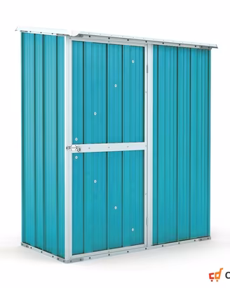 Casetta box giardino in Acciaio 155x100cm azzurro