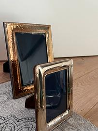 Set 4 cornici argento, vendibili anche separate