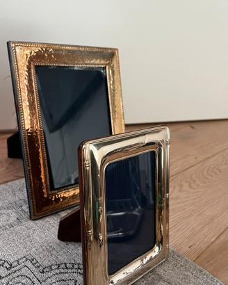 Set 4 cornici argento, vendibili anche separate