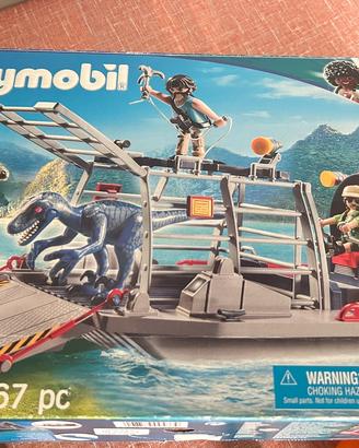 Due set  Playmobil barca dinosauri