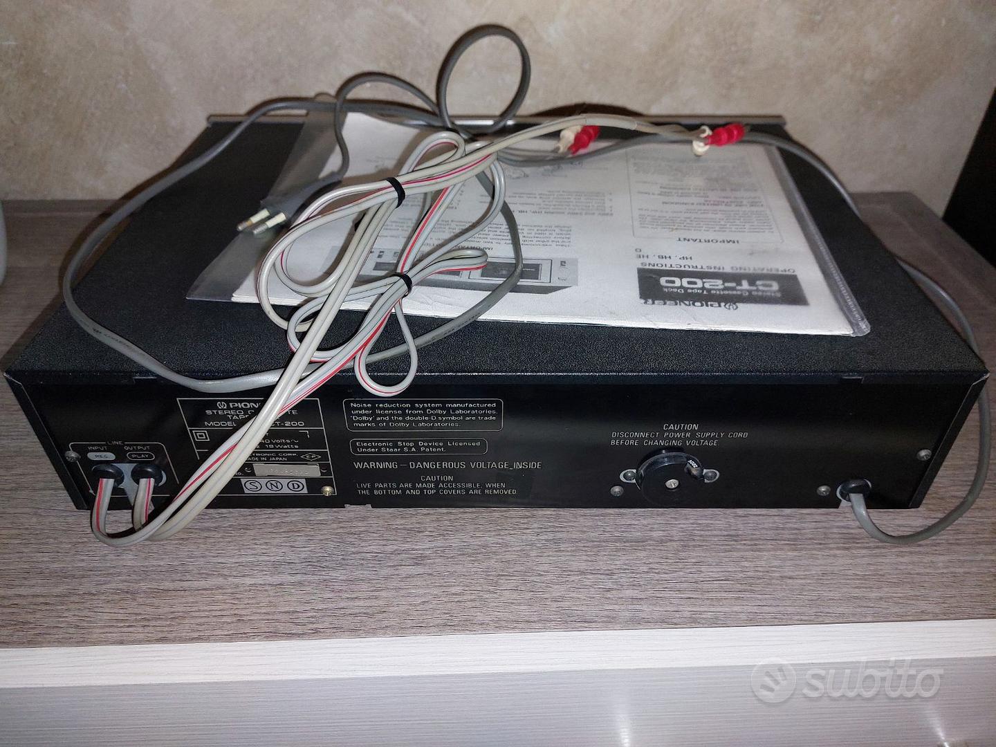 Piastra Pioneer CT-200 Stereo Cassette Deck - Audio/Video In vendita a Catania