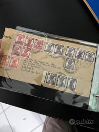 Francobolli buste mondo- Album incluso