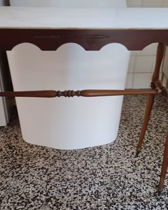 tavolo consolle vintage piano in  marmo 