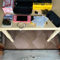 nintendo  switch lite corallo+gadget+minecraft