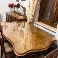 Tavolo stile antico legno massello