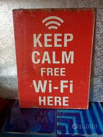Tabella legno Keep calm