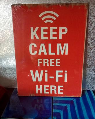 Tabella legno Keep calm