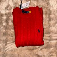 Pullover ralph lauren rosso taglia M
