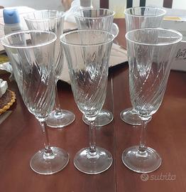 6 Flûte da champagne Cristal D'Arques