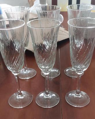 6 Flûte da champagne Cristal D'Arques