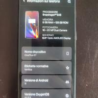 OnePlus 6T 8/128 Gb nero come nuovo completo
