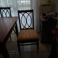 4 sedie da sala anni 80