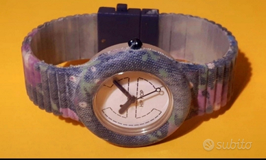 Orologio HIP HOP con cinturino floreale per donna