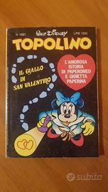 Topolino libretto Disney n.1681 14 Febbraio 1988