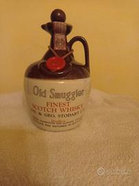BOTTIGLIA  WHISKY CERAMICA "OLD  SMUGGLER"  1970's