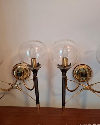 Coppia di applique design vintage 