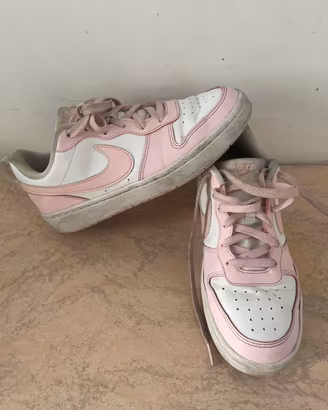 Sneakers Nike Bianche e Rosa Pastello Tg 39 + Box