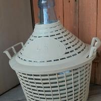 Damigiana da 5 litri pulita e senza scheggiature