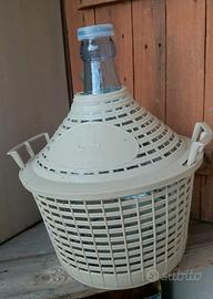 Damigiana da 5 litri pulita e senza scheggiature