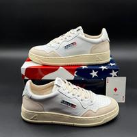 Autry uomo Sneakers Medalist low bianche e beige
