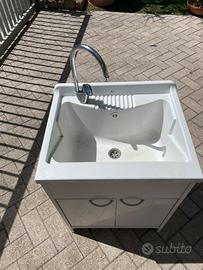 Mobiletto con lavabo esterno o interno 88x50x61