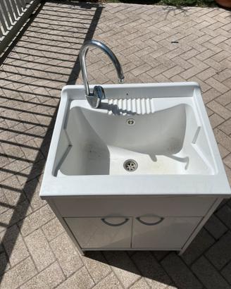 Mobiletto con lavabo esterno o interno 88x50x61