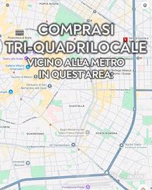 Trilocale o quadrilocale >100 mq con 2 bagni