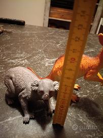 Set 3 animali plastica da collezione