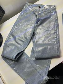 jeans argentato calzedonia