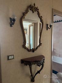 Consolle e specchiera