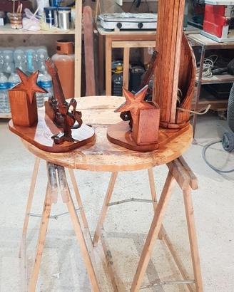 Bajure in legno mogano artigianale