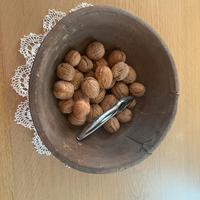 Bacinella scdella legno vintage