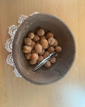 Bacinella scdella legno vintage