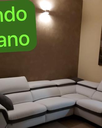 divano sofa' nuovo con recline thac